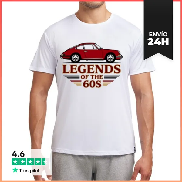 Camiseta Deportiva Hombre LEGENDS OF THE 60S PORSCHE 911