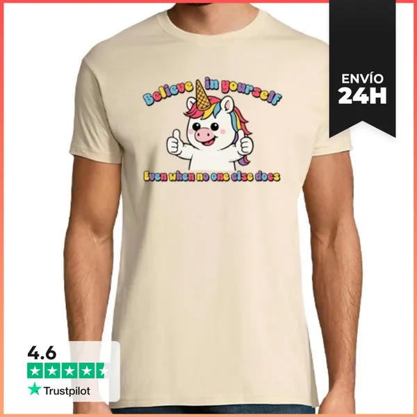 Camiseta Hombre Clásica Believe In Yourself LaTostadora
