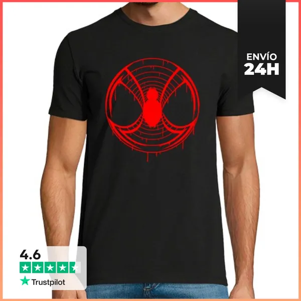 Camiseta Hombre Clásica Spider Tribal LaTostadora