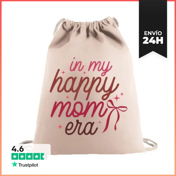 Mochila Saco Con Cuerdas IN MY HAPPY MOM ERA COQUETTE BOW