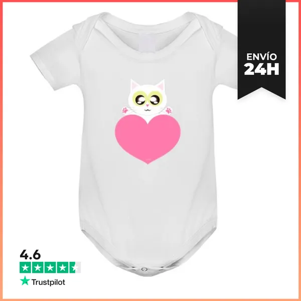 Body Bebé Gatito Love LaTostadora