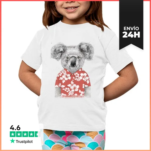 Camiseta Clásica Para Niños Koala De Verano LaTostadora