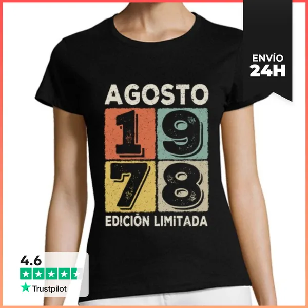 Camiseta Mujer Clásica Edición Agosto 1978 LaTostadora