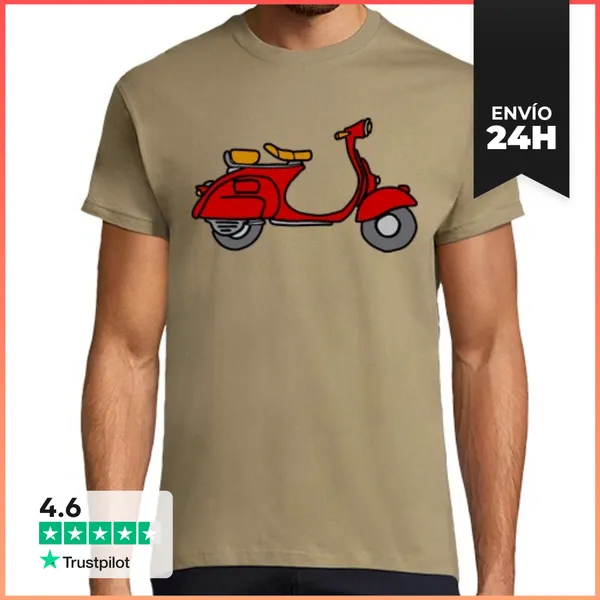 Camiseta Hombre Clásica Scooter LaTostadora