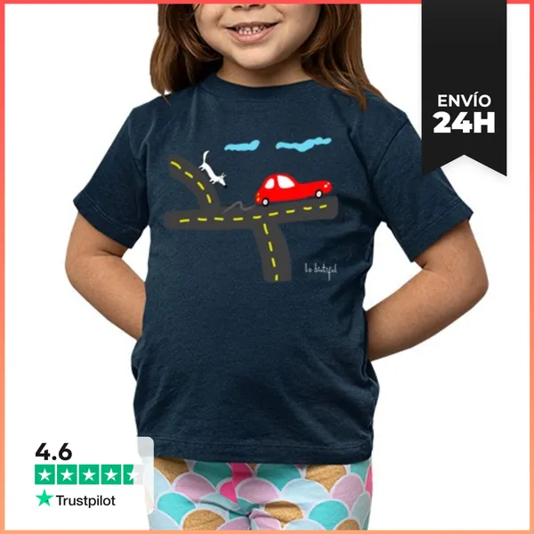 Camiseta Clásica Para Niños Road Walk LaTostadora