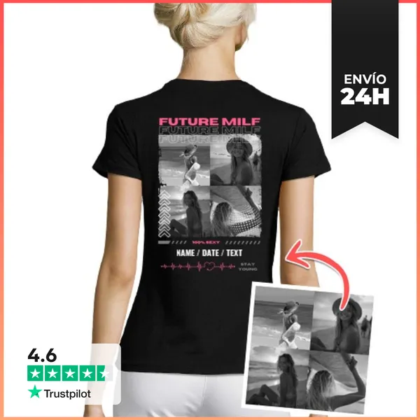 Camiseta Mujer Clásica FUTURE MILF - Camiseta Personalizada 1