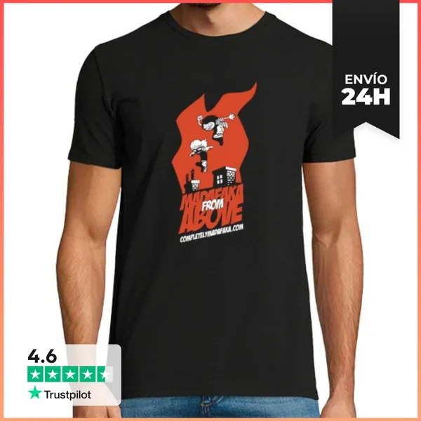Camiseta Hombre Clásica Madafaka From Above LaTostadora