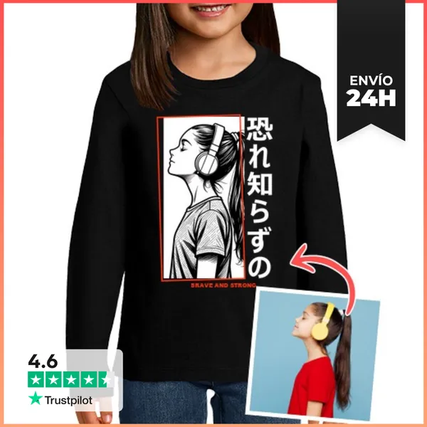 Camiseta Manga Larga Para Niños Efecto Manga Camiseta Manga Larga