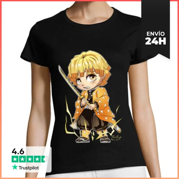 Camiseta Mujer Clásica Zenitsu LaTostadora