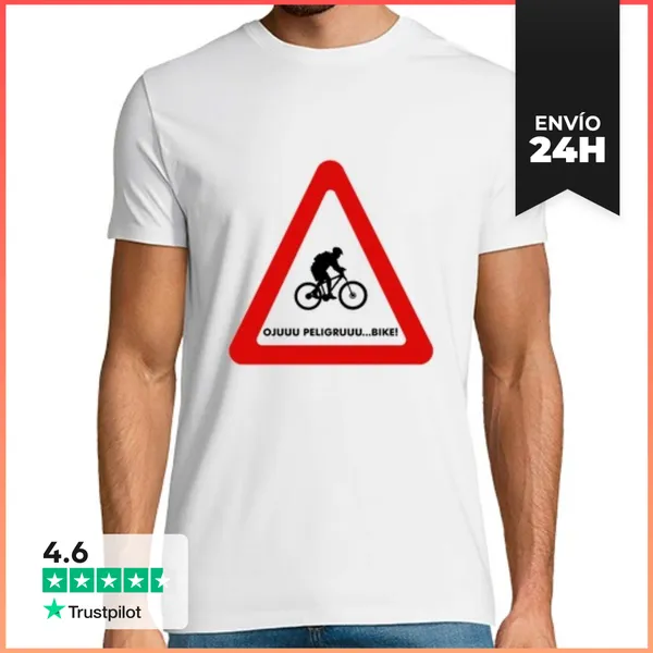 Camiseta Hombre Clásica Oju Peligru LaTostadora
