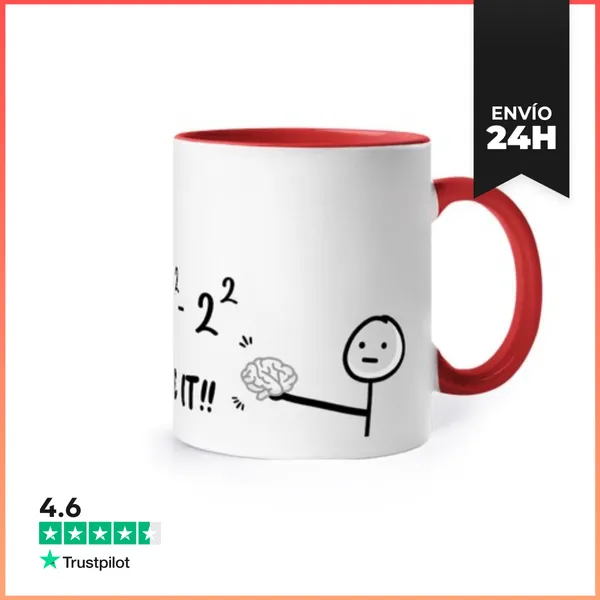 Taza De Colores Please Use Your Brain Taza Humor Matemáticas
