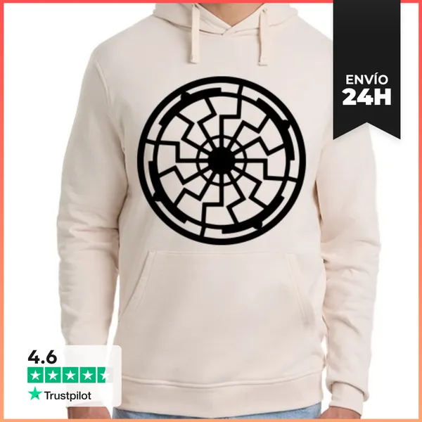 Sudadera Unisex Con Capucha Círculo De Cultivos De Espiral
