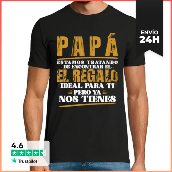 Camiseta Hombre Clásica Dia Del Padre Hombre Papá Regalo Padre