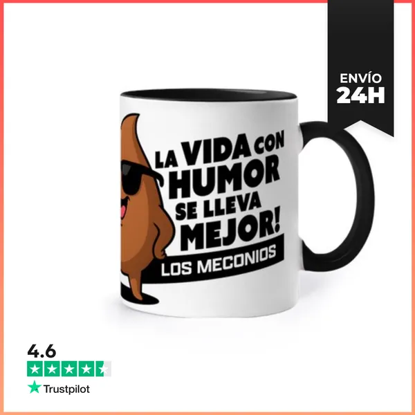 Taza De Colores Taza La Vida Con Humor Se Lleva Mejor LaTostadora