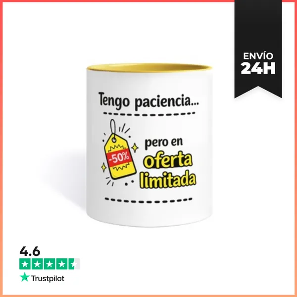 Taza De Colores Humor Tengo Paciencia LaTostadora
