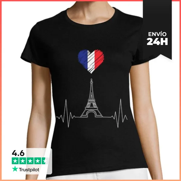 Camiseta Mujer Clásica Ciudad Del Amor LaTostadora