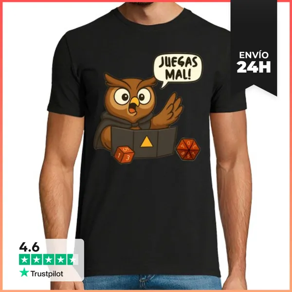 Camiseta Hombre Clásica Camiseta Juegas Mal LaTostadora