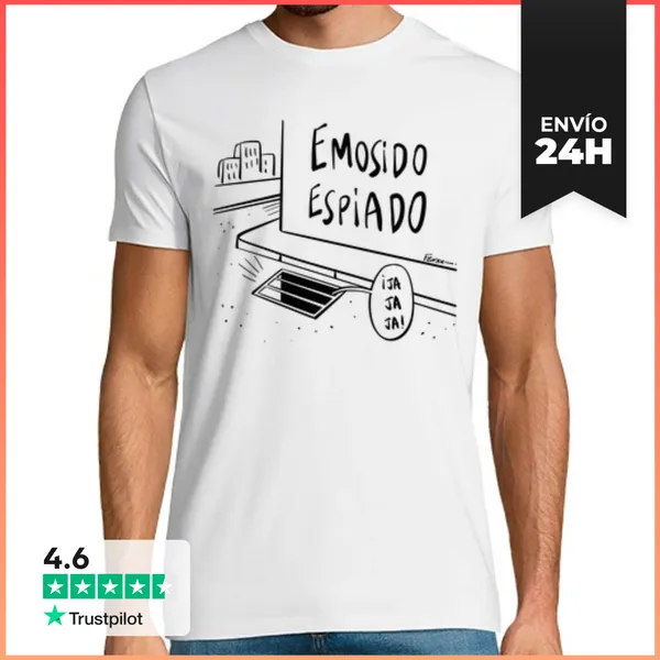 Camiseta Hombre Clásica Emosido Espiado LaTostadora