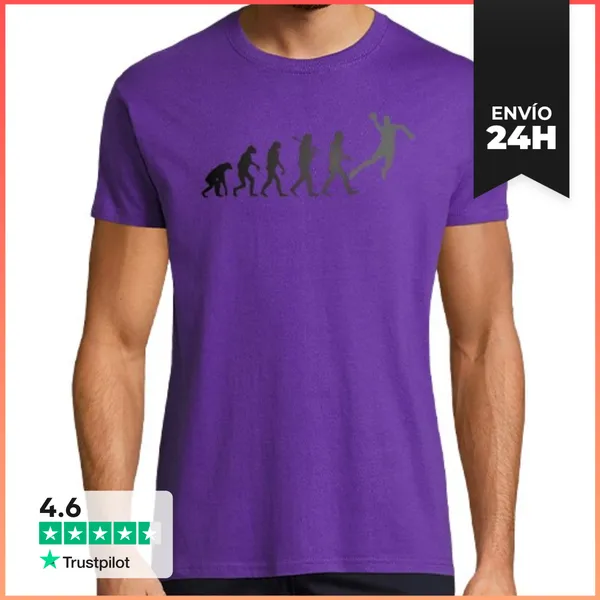Camiseta Hombre Clásica Balonmano: Evolucion LaTostadora