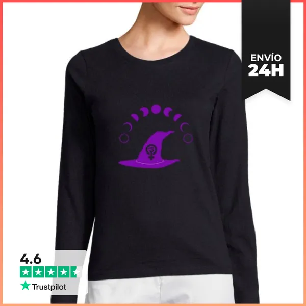 Camiseta Mujer Manga Larga Feminismo Gótico LaTostadora
