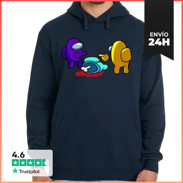 Sudadera Unisex Con Capucha Among Us Killer LaTostadora