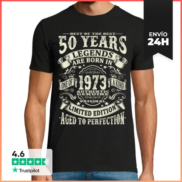 Camiseta Hombre Clásica 1973 - 50 Años LaTostadora