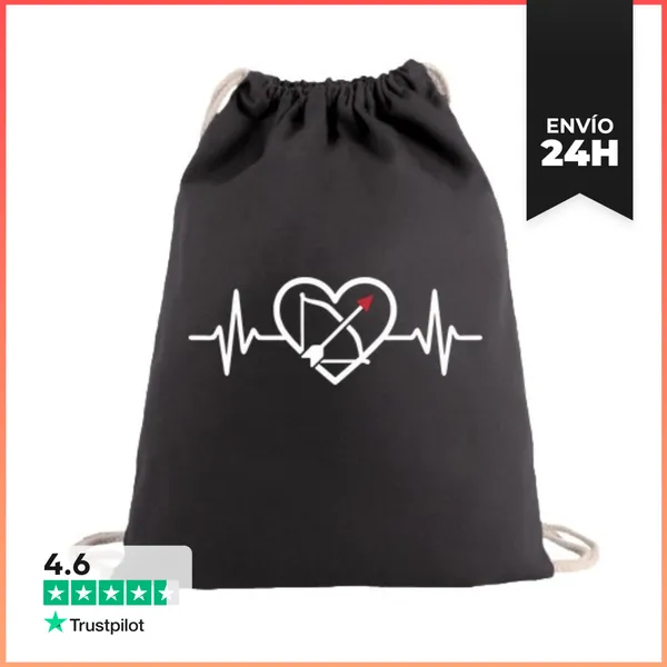 Mochila Saco Con Cuerdas Me Encanta El Tiro Con Arco Deporte De