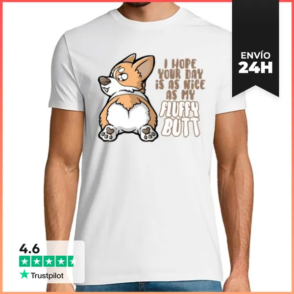 Camiseta Hombre Clásica Trasero Esponjoso LaTostadora