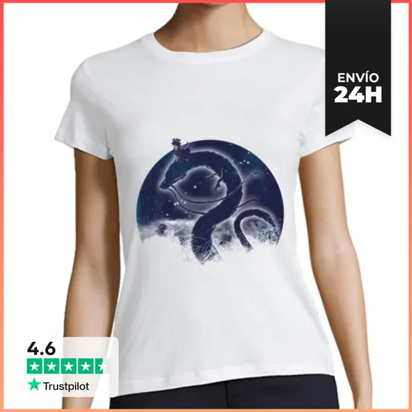 Camiseta Mujer Clásica Dragon Delivery Service LaTostadora