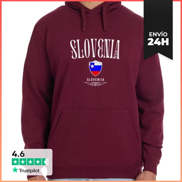 Sudadera Unisex Con Capucha Eslovenia Bandera, Orgullo Esloveno