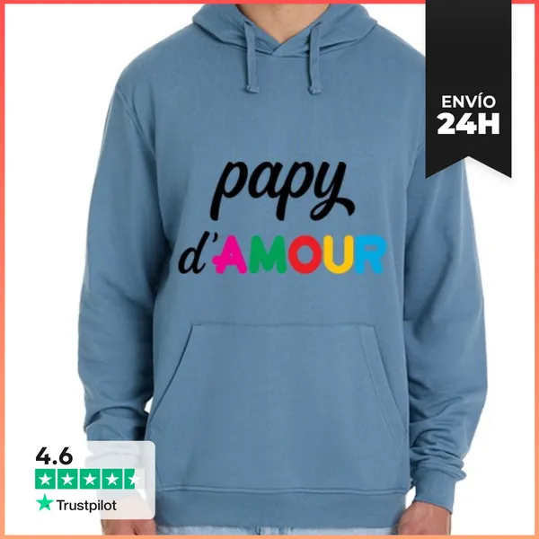 Sudadera Unisex Con Capucha Papá De Amor LaTostadora