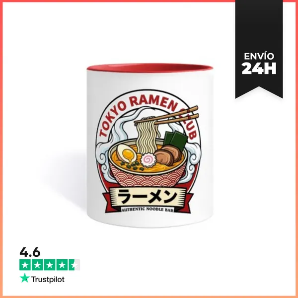 Taza De Colores Club De Ramen De Tokio Bar De Fideos Japonés