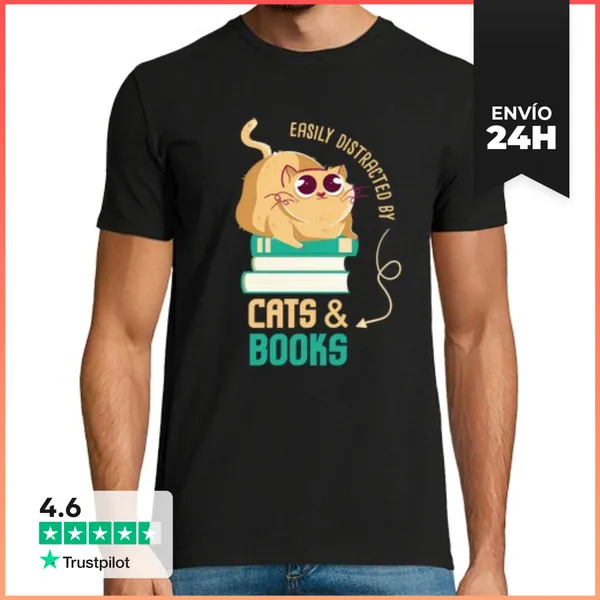Camiseta Hombre Clásica Ratón De Biblioteca Que Se Distrae Fáci