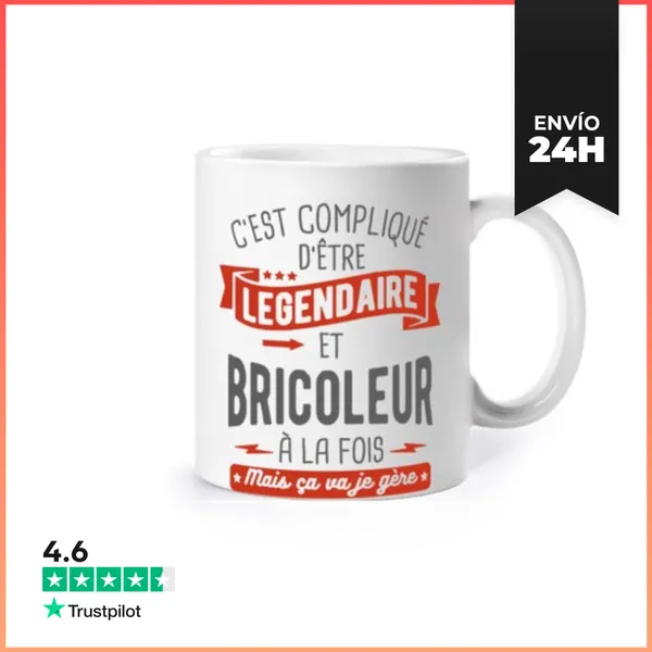 Taza Legendario Y Manitas LaTostadora