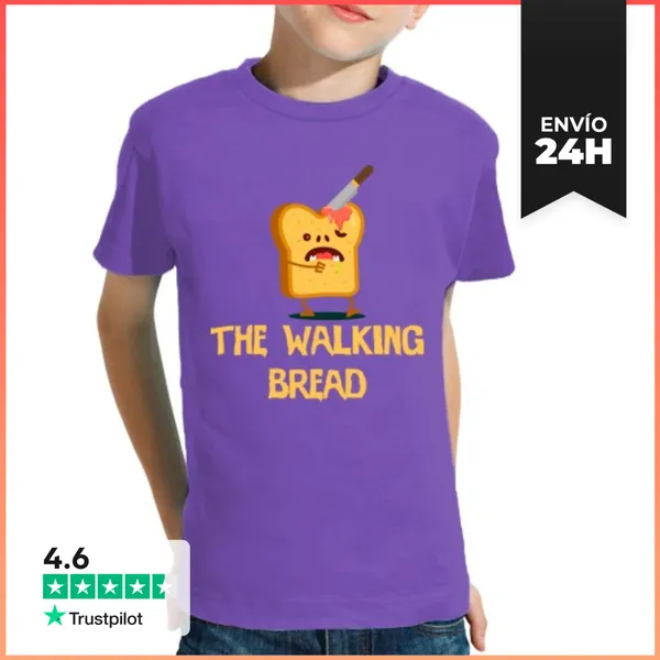 Camiseta Clásica Para Niños Pan Caminante LaTostadora