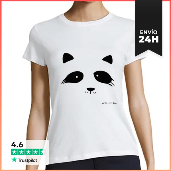 Camiseta Mujer Clásica Mapache LaTostadora