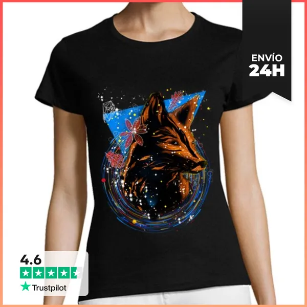 Camiseta Mujer Clásica Zorro Mágico LaTostadora
