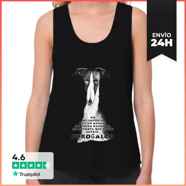 Camiseta Mujer Sin Mangas, Loose Fit Acuarela 1 LaTostadora