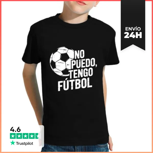 Camiseta Clásica Para Niños No Puedo Tengo Fútbol LaTostadora