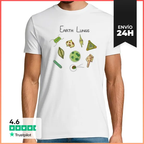 Camiseta Hombre Clásica Earth Lungs LaTostadora