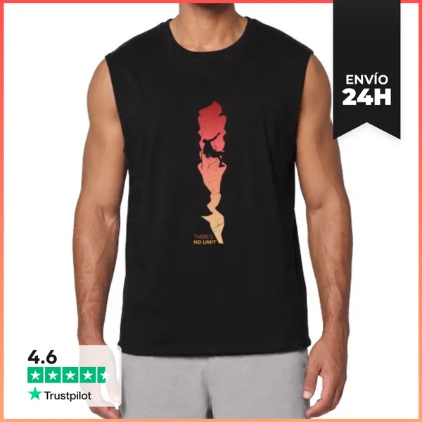 Camiseta Sin Mangas No Hay Diseño De Escalada Límite LaTostadora