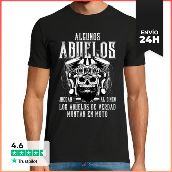 Camiseta Hombre Clásica Algunos Abuelos Juegan Al Bingo Otros