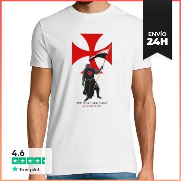 Camiseta Hombre Clásica Sargento Templario LaTostadora