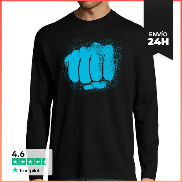 Camiseta Hombre Manga Larga Puño LaTostadora