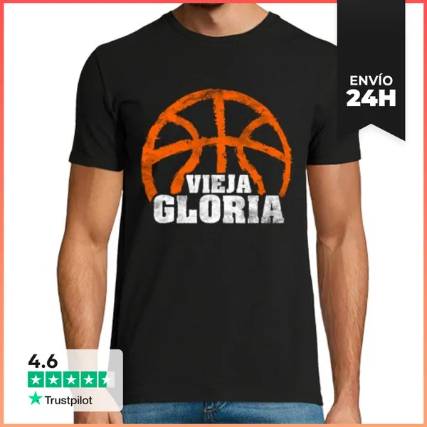 Camiseta Hombre Clásica Vieja Gloria Jugador De Baloncesto