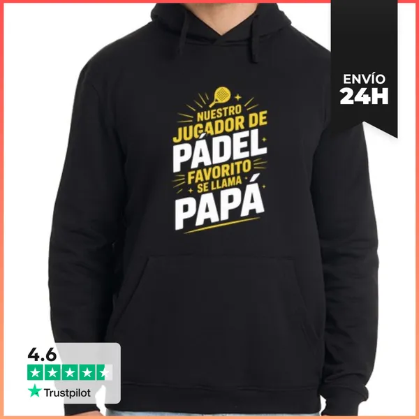 Sudadera Unisex Con Capucha Nuestro Jugador De Pádel Favorito Se