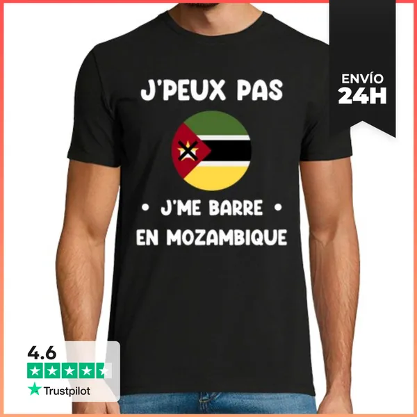 Camiseta Hombre Clásica No Puedo Me Voy A Mozambique LaTostadora