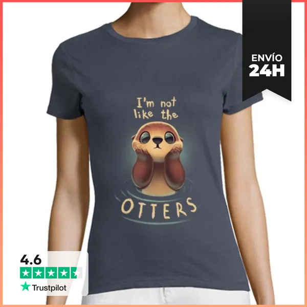 Camiseta Mujer Clásica Not Like The Otters - Funny Animal - Cute