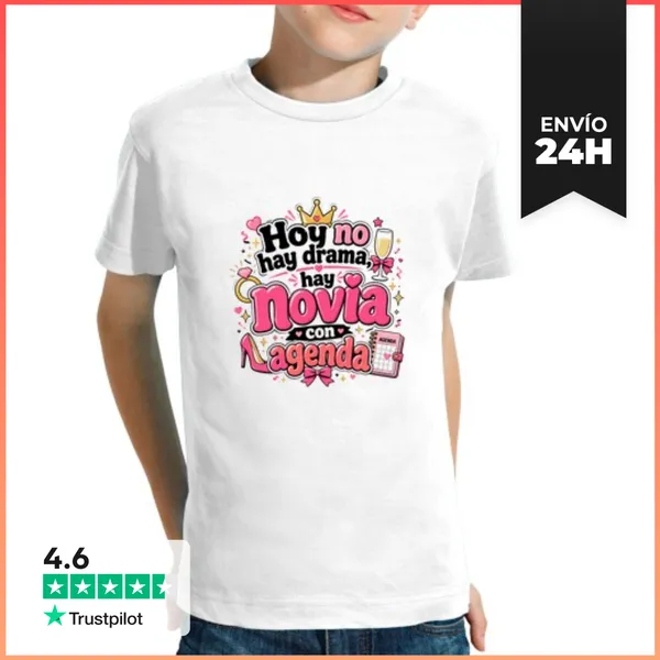 Camiseta Clásica Para Niños Hoy No Hay Drama, Hay Novia Con