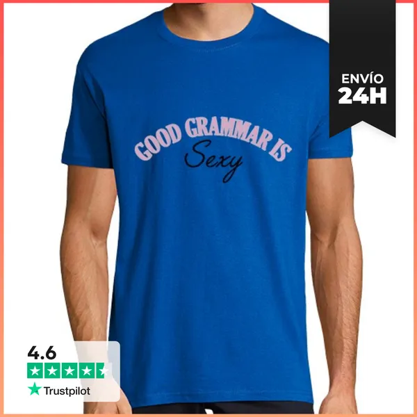 Camiseta Hombre Clásica Camiseta Chico Good Grammar Is Sexy